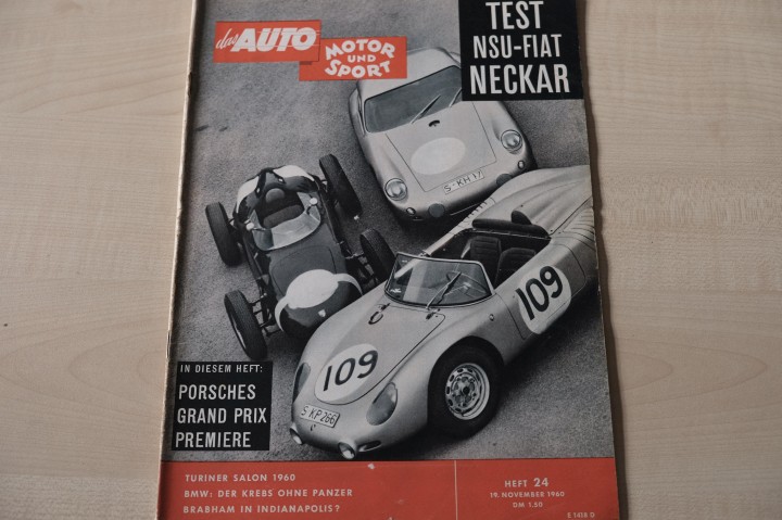 Deckblatt Auto Motor und Sport (24/1960)